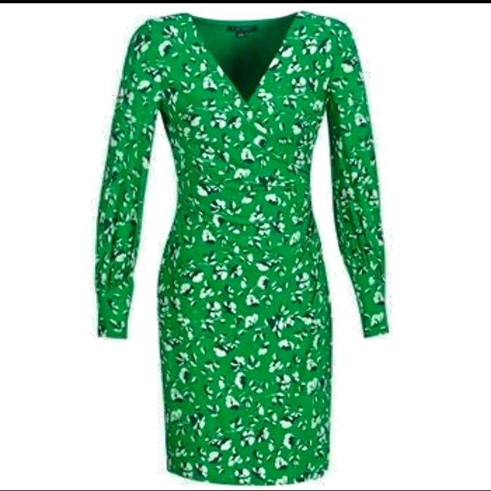 Lauren Ralph Lauren Green Floral Dress